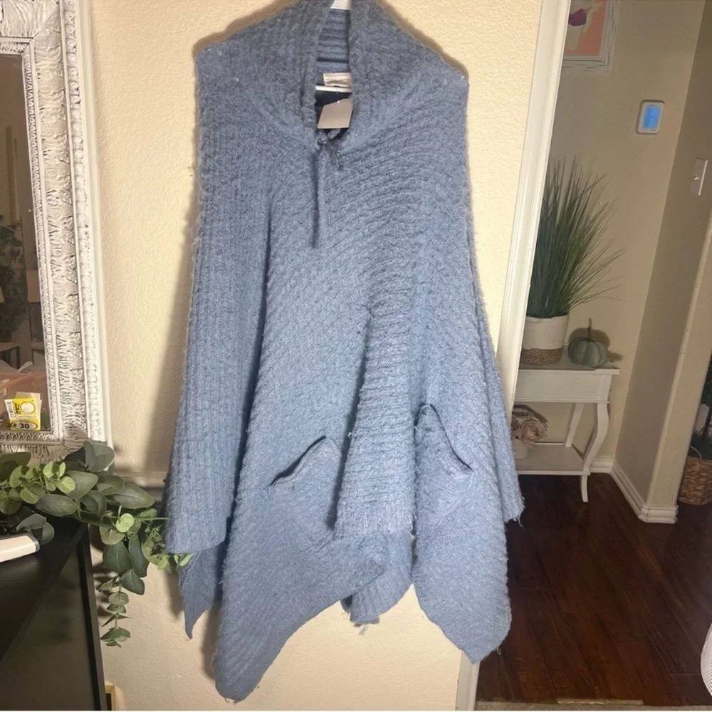 One size MELROSE & MARKET baby sky blue poncho - Picture 1 of 9